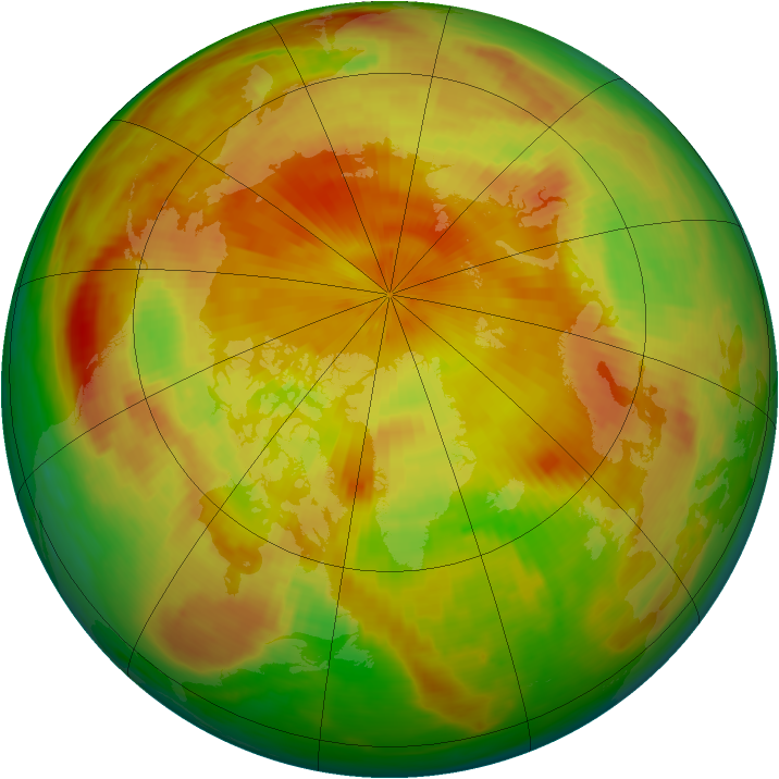 Arctic ozone map for 09 May 1984